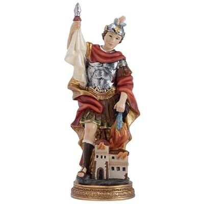 DRW Figur San Florian aus Kunstharz, handbemalt, 20 cm DRW Figur San Florian aus Kunstharz, handbemalt, 20 cm