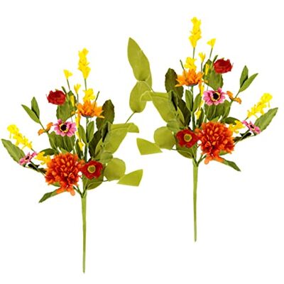 Flair Flower Deko Zweig Gerbera Dahlie Blüte Kunstblume Kunstblumenzweig Kunstzweig Einzelblume Seidenblume Dekoast AST Blumendeko 021001VAR Bunt 40x25x10 cm Flair Flower Deko Zweig Gerbera Dahlie Blüte Kunstblume Kunstblumenzweig Kunstzweig Einzelblume Seidenblume Dekoast AST Blumendeko 021001VAR Bunt 40x25x10 cm