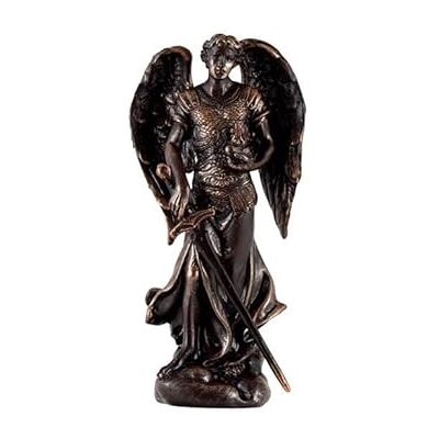 DRW Figur Erzengel San Jehudiel Bronze handbemaltes Harz 12 cm DRW Figur Erzengel San Jehudiel Bronze handbemaltes Harz 12 cm