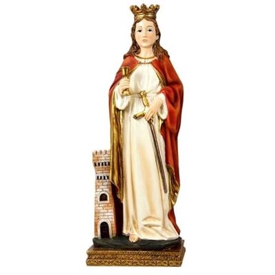 DRW Santa Barbara Figur aus handbemalter Kunstharz, 30 cm DRW Santa Barbara Figur aus handbemalter Kunstharz, 30 cm