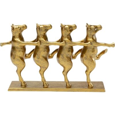 Kare Design Deko Figur Dancing Cows, Gold, Kühe, Handgefertigt, Unikat, Tier Design, Deko Objekt fürs Wohnzimmer, für Regale, Geschenkidee, 47x46x14 cm (H/B/T) Kare Design Deko Figur Dancing Cows, Gold, Kühe, Handgefertigt, Unikat, Tier Design, Deko Objekt fürs Wohnzimmer, für Regale, Geschenkidee, 47x46x14 cm (H/B/T)