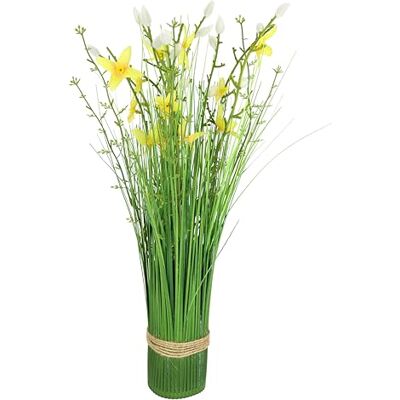 Flair Flower Künstlicher Grasbund mit Blüten Grasarrangement Grasbusch Grasbüschel Deko Bündel Kunstblumen Stehgras Kunstpflanze Kunstgras Grasbündel Grünpflanze Pflanze Ziergras Gräser Sträucher Solitärgras, Gelb Flair Flower Künstlicher Grasbund mit Blüten Grasarrangement Grasbusch Grasbüschel Deko Bündel Kunstblumen Stehgras Kunstpflanze Kunstgras Grasbündel Grünpflanze Pflanze Ziergras Gräser Sträucher Solitärgras, Gelb