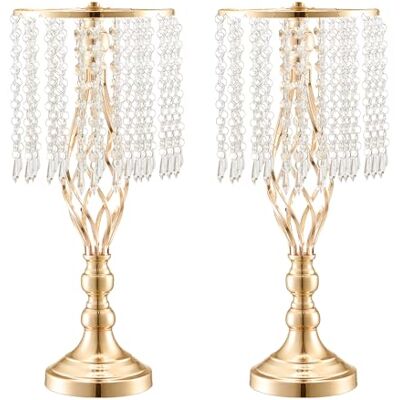 VEVOR 12 STK 49 cm hoher Blumenständer aus Kristallglas für Hochzeiten, Metallvase für Hochzeitsmittelstücke, goldene Blumenhalter, Blumenständer für Tische, Hochzeitsessen, Partys VEVOR 12 STK 49 cm hoher Blumenständer aus Kristallglas für Hochzeiten, Metallvase für Hochzeitsmittelstücke, goldene Blumenhalter, Blumenständer für Tische, Hochzeitsessen, Partys