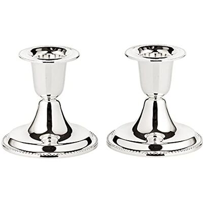 EDZARD 2er Set Kerzenständer Perla (H 7 cm) edel versilbert Kerzenhalter zur Tischdeko, Dekoration Windlicht, Kerzenleuchter für Stabkerzen, Lange Kerzen in Silber, Kerzen Deko anlaufgeschützt EDZARD 2er Set Kerzenständer Perla (H 7 cm) edel versilbert Kerzenhalter zur Tischdeko, Dekoration Windlicht, Kerzenleuchter für Stabkerzen, Lange Kerzen in Silber, Kerzen Deko anlaufgeschützt
