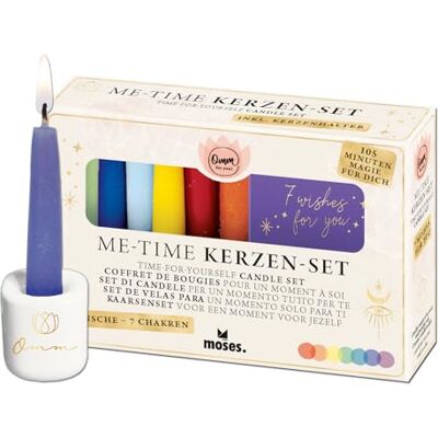 moses . Omm for you Me-Time Kerzen-Set – 7 Chakra-Kerzen für kleine Rituale, Kerzen-Set mit Mini-Guide und Kerzenhalter, Geschenkidee, Bunt moses . Omm for you Me-Time Kerzen-Set – 7 Chakra-Kerzen für kleine Rituale, Kerzen-Set mit Mini-Guide und Kerzenhalter, Geschenkidee, Bunt