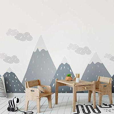 Ambiance Sticker Scandinavian Nordic Dinka Mountains Wandtattoos, DIY-Wohnkultur, abziehbare Aufkleber zum Abziehen und Aufkleben, wasserdichte und selbstklebende Wandkunst 50 x 140 cm Ambiance Sticker Scandinavian Nordic Dinka Mountains Wandtattoos, DIY-Wohnkultur, abziehbare Aufkleber zum Abziehen und Aufkleben, wasserdichte und selbstklebende Wandkunst 50 x 140 cm