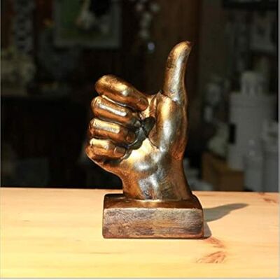 Nice purchase Fingergesten, Fingergesten, Schreibtisch-Statuen, Finger, Skulptur, kreatives Zuhause, Wohnzimmer, Schrank, Dekoration Thumbs-up in Gold Nice purchase Fingergesten, Fingergesten, Schreibtisch-Statuen, Finger, Skulptur, kreatives Zuhause, Wohnzimmer, Schrank, Dekoration Thumbs-up in Gold