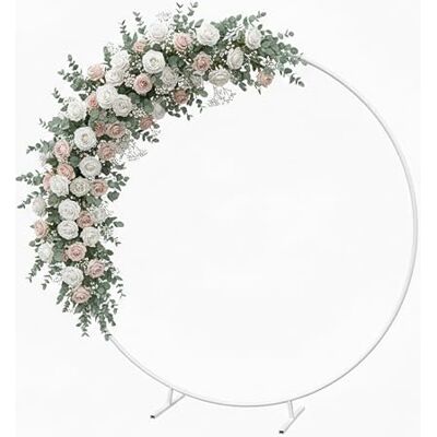 Relaxdays Luftballon Bogen, rund, Metall, Hochzeit, Geburtstag, Verlobung, Ø 195 cm, Blumen, Ballons, Traubogen, weiß Relaxdays Luftballon Bogen, rund, Metall, Hochzeit, Geburtstag, Verlobung, Ø 195 cm, Blumen, Ballons, Traubogen, weiß