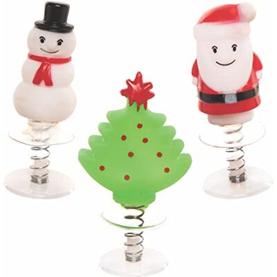 Baker Ross FC280 Weihnachts-Hüpffiguren, Spielzeug für Kinder, Pop-Up-Spielfiguren, ideal als Partytütenfüller, Strumpffüller, Klassenzimmerpreis oder kleines Geschenk, 6 Stück Baker Ross FC280 Weihnachts-Hüpffiguren, Spielzeug für Kinder, Pop-Up-Spielfiguren, ideal als Partytütenfüller, Strumpffüller, Klassenzimmerpreis oder kleines Geschenk, 6 Stück