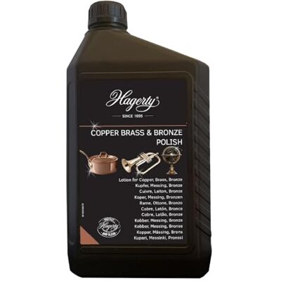 Hagerty COPPER, BRASS & BRONZE POLISH 2000ml I Effiziente Bronze Messing Kupfer-Politur für erneuerten Glanz I Polierpaste für Vasen Skulpturen Kupfergeschirr Dekorationsartikel Musikinstrumente usw Hagerty COPPER, BRASS & BRONZE POLISH 2000ml I Effiziente Bronze Messing Kupfer-Politur für erneuerten Glanz I Polierpaste für Vasen Skulpturen Kupfergeschirr Dekorationsartikel Musikinstrumente usw