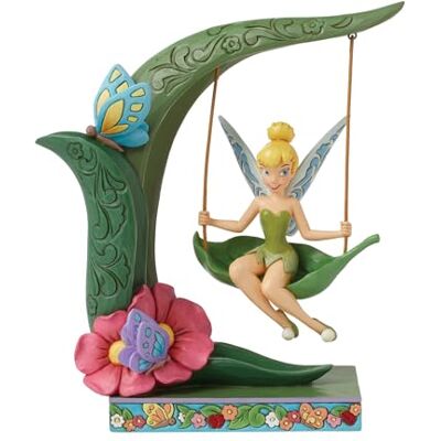 Enesco Disney Traditions Tink Spring Swing Figurine, Height 22cm Enesco Disney Traditions Tink Spring Swing Figurine, Height 22cm