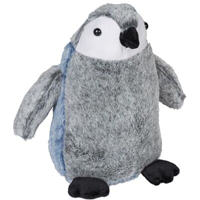 Relaxdays Türstopper Pinguin, Stoff mit Sandfüllung, Türpuffer Boden, Deko Türsack Kinder, HxBxT: 25x24x17 cm, grau/blau Relaxdays Türstopper Pinguin, Stoff mit Sandfüllung, Türpuffer Boden, Deko Türsack Kinder, HxBxT: 25x24x17 cm, grau/blau