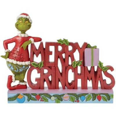 Enesco Weihnachtsfigur Grinch Merry Christmas „Jim Shore“ 6x23xH18 cm Enesco Weihnachtsfigur Grinch Merry Christmas „Jim Shore“ 6x23xH18 cm