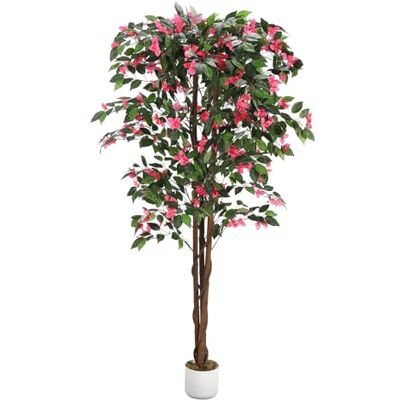 GarveeLife Künstlicher Bougainvillea-Blütenbaum Im Topf, 120/160/180Cm Kunstpflanze Mit Farbenfrohen Blüten, Pflegefreie Innendekoration Für Wohnung, Büro & Hotel GarveeLife Künstlicher Bougainvillea-Blütenbaum Im Topf, 120/160/180Cm Kunstpflanze Mit Farbenfrohen Blüten, Pflegefreie Innendekoration Für Wohnung, Büro & Hotel