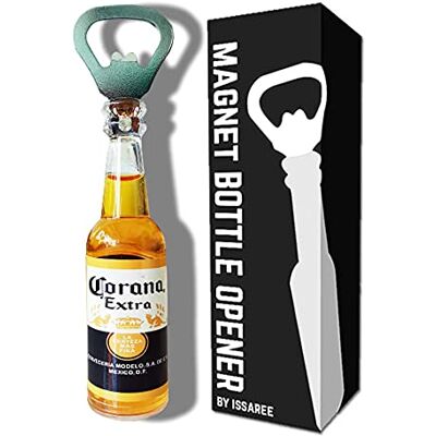 ISSAREE Magnetischer Bierflaschenöffner, Figur, Bierflasche, Bar, Kühlschrank, Dekoration, einzigartige Geburtstagsgeschenk-Kollektion (Corona Extra) ISSAREE Magnetischer Bierflaschenöffner, Figur, Bierflasche, Bar, Kühlschrank, Dekoration, einzigartige Geburtstagsgeschenk-Kollektion (Corona Extra)