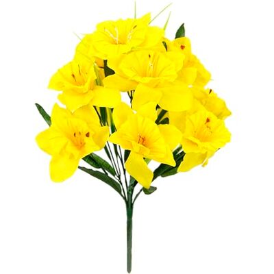 Flair Flower Künstlicher Narzissen Blumenstrauß Gelb 38 cm – Realistische Kunstblumen Frühling – Deko Blumen Narzissen Strauß für Vase – Osterdeko Tischdeko Wohnzimmer Küche Flair Flower Künstlicher Narzissen Blumenstrauß Gelb 38 cm – Realistische Kunstblumen Frühling – Deko Blumen Narzissen Strauß für Vase – Osterdeko Tischdeko Wohnzimmer Küche