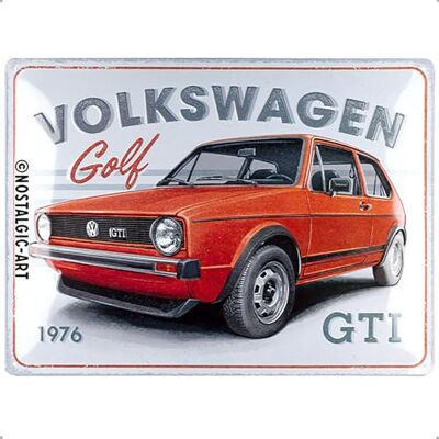 ART Retro Blechschild, 30 x 40 cm, VW Golf – GTI 1976 – Volkswagen Bus Geschenk-Idee, Original Lizenzprodukt (OLP), aus Metall, Vintage Design, Blechschilder Sprüche ART Retro Blechschild, 30 x 40 cm, VW Golf – GTI 1976 – Volkswagen Bus Geschenk-Idee, Original Lizenzprodukt (OLP), aus Metall, Vintage Design, Blechschilder Sprüche