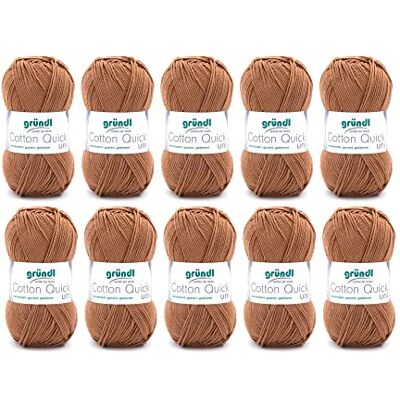 Gründl Cotton Quick Uni Garn - Vielseitige Baumwolle zum Stricken & Häkeln Gründl Cotton Quick Uni Garn - Vielseitige Baumwolle zum Stricken & Häkeln