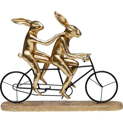 Kare Design Deko Objekt Tandem Rabbits, Gold, Geschenkidee, Dekofigur, Wohnzimmerdekoration, für Regale, Große Dekoration, 34x42.5x10.5cm (H/B/T) Kare Design Deko Objekt Tandem Rabbits, Gold, Geschenkidee, Dekofigur, Wohnzimmerdekoration, für Regale, Große Dekoration, 34x42.5x10.5cm (H/B/T)
