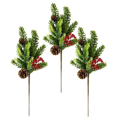 Flair Flower Künstlicher Tannenzweig mit Zapfen Beeren mit Kunstschnee Dekozweig Dekoast Tannengrün Koniferen Zubehör Adventskranz Kranz Weihnachtsdekoration Kunstzweig Gesteck Kränze Girlande AST Kunstblume Flair Flower Künstlicher Tannenzweig mit Zapfen Beeren mit Kunstschnee Dekozweig Dekoast Tannengrün Koniferen Zubehör Adventskranz Kranz Weihnachtsdekoration Kunstzweig Gesteck Kränze Girlande AST Kunstblume