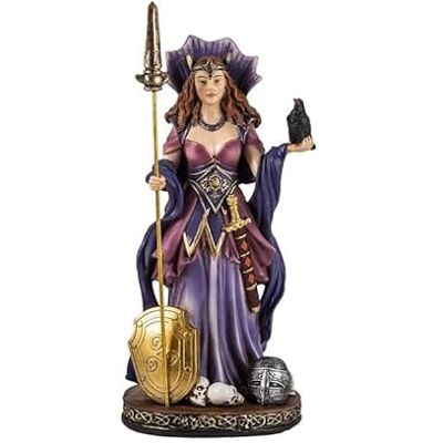 DRW Figur Morrigan Keltische Göttin des Krieges, Todes, Schicksal und Souveränität, aus handbemaltem Harz, 20 cm DRW Figur Morrigan Keltische Göttin des Krieges, Todes, Schicksal und Souveränität, aus handbemaltem Harz, 20 cm