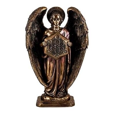 DRW Engelfigur Metatron aus Kunstharz, handbemalt, Bronze, 30 cm DRW Engelfigur Metatron aus Kunstharz, handbemalt, Bronze, 30 cm