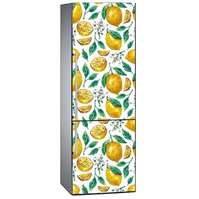 Oedim Vinyl für Kühlschrank Digitaldruck Zitrone & Orange Blumen 200x70 cm langlebig und wirtschaftlich haftend Deko Aufkleber im edlen Design Oedim Vinyl für Kühlschrank Digitaldruck Zitrone & Orange Blumen 200x70 cm langlebig und wirtschaftlich haftend Deko Aufkleber im edlen Design