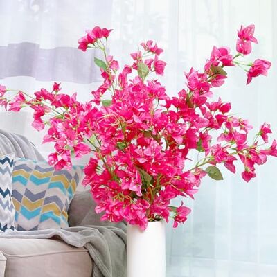 Decolival Künstliche Blumen aus Seide, Bougainvillea-Zweige, künstliche Bougainvillea-Blumenstiele, Lange Pflanzenzweige, 114,3 cm, für Hochzeit, Tischläufer, Heimdekoration (Hot Pink, 4 Stück) Decolival Künstliche Blumen aus Seide, Bougainvillea-Zweige, künstliche Bougainvillea-Blumenstiele, Lange Pflanzenzweige, 114,3 cm, für Hochzeit, Tischläufer, Heimdekoration (Hot Pink, 4 Stück)