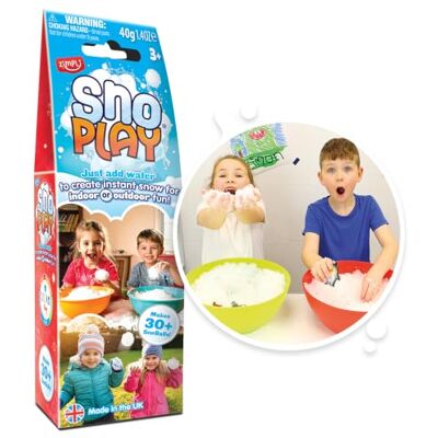 ZIMPLI Kids Snoball Play 2 Use Pack, Magically turns water into Artificial Fake Instant Snow, Children's Outdoor and Indoor Toy, Great Stocking Filler Gift for Kids, White ZIMPLI Kids Snoball Play 2 Use Pack, Magically turns water into Artificial Fake Instant Snow, Children's Outdoor and Indoor Toy, Great Stocking Filler Gift for Kids, White