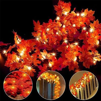 Ainkedin Herbst lichterkette, Herbst Blättergirlande,lichterkette,30 Ahornblatt Licht,Länge 3 Meter Benutzt für herbstdeko und weihnachtsdeko halloween deko party deko tischdeko Ainkedin Herbst lichterkette, Herbst Blättergirlande,lichterkette,30 Ahornblatt Licht,Länge 3 Meter Benutzt für herbstdeko und weihnachtsdeko halloween deko party deko tischdeko