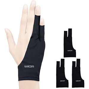 Wacom Zeichenhandschuh, Zwei-Finger-Künstler-Handschuh für Zeichnungstablet-Stift-Display, 90% recyceltes Material, umweltfreundlich, Einheitsgröße (3er-Pack), Schwarz Wacom Zeichenhandschuh, Zwei-Finger-Künstler-Handschuh für Zeichnungstablet-Stift-Display, 90% recyceltes Material, umweltfreundlich, Einheitsgröße (3er-Pack), Schwarz