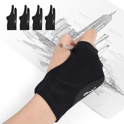 OTraki 4 Stück Zeichnen Künstler Handschuh, Artist Antifouling Gloves, Antifouling Zeichenhandschuh, Atmungsaktiv Elastisch Digitale Finger Sleeves für Linke und Rechte Hand Graphics Tablet OTraki 4 Stück Zeichnen Künstler Handschuh, Artist Antifouling Gloves, Antifouling Zeichenhandschuh, Atmungsaktiv Elastisch Digitale Finger Sleeves für Linke und Rechte Hand Graphics Tablet