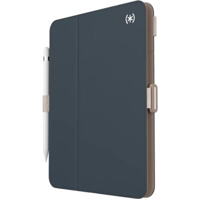 Speck Schutzhülle für iPad Pro 10. Generation 10,9 Zoll – Fall- und Kameraschutz, schlanker Multi-Range-Ständer, Apple Pencil Halter – Mandelmilch/Mokka/Anthrazit Speck Schutzhülle für iPad Pro 10. Generation 10,9 Zoll – Fall- und Kameraschutz, schlanker Multi-Range-Ständer, Apple Pencil Halter – Mandelmilch/Mokka/Anthrazit