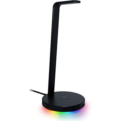 Razer Base Station V2 Chroma Headset-Ständer mit USB-Hub und RGB-Beleuchtung (mit 7.1 Surround Sound, Integrierter Kopfhörer-Halter, Rutschfester Standfuß) Schwarz Razer Base Station V2 Chroma Headset-Ständer mit USB-Hub und RGB-Beleuchtung (mit 7.1 Surround Sound, Integrierter Kopfhörer-Halter, Rutschfester Standfuß) Schwarz