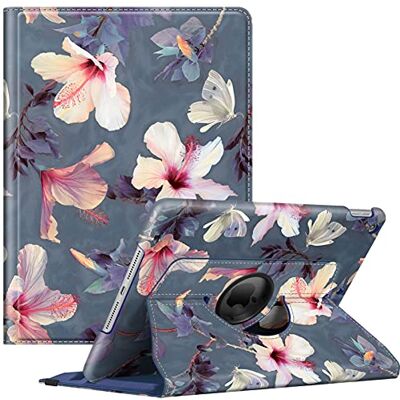FINTIE Hülle für iPad 10.2 Zoll 9.Generation / 8. Gen / 7. Gen (Modell 2021/2020/2019) mit Pencil Halter 360 Grad Rotierend Stand Schutzhülle Cover mit Auto Schlaf/Wach Funktion, Hibiskus FINTIE Hülle für iPad 10.2 Zoll 9.Generation / 8. Gen / 7. Gen (Modell 2021/2020/2019) mit Pencil Halter 360 Grad Rotierend Stand Schutzhülle Cover mit Auto Schlaf/Wach Funktion, Hibiskus