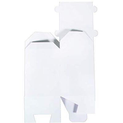 Rayher 67346102 Faltschachtel Haus, 12 Stück, weiß, 7,5 x 7,5 x 14 cm, Geschenkkarton, Geschenkbox, Geschenkkarton Rayher 67346102 Faltschachtel Haus, 12 Stück, weiß, 7,5 x 7,5 x 14 cm, Geschenkkarton, Geschenkbox, Geschenkkarton