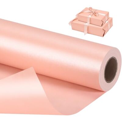 VINATO Geschenkpapier Rolle 1 Stück 43 cm × 10 m für Geschenkpapier Geburtstag, Hochzeit, Weihnachten & Partydekor, Rosa VINATO Geschenkpapier Rolle 1 Stück 43 cm × 10 m für Geschenkpapier Geburtstag, Hochzeit, Weihnachten & Partydekor, Rosa