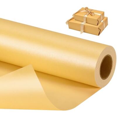 VINATO Geschenkpapier Rolle 1 Stück 43 cm × 10 m für Geschenkpapier Geburtstag, Hochzeit, Weihnachten & Partydekor, Gelb VINATO Geschenkpapier Rolle 1 Stück 43 cm × 10 m für Geschenkpapier Geburtstag, Hochzeit, Weihnachten & Partydekor, Gelb