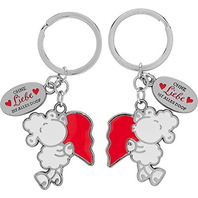 Sheepworld Schlüsselanhänger für zwei "Liebe" Anhängerset, angebracht auf Geschenkkarte, Länge 8,5 cm Geschenk für Paare, Valentinstag 47329 Sheepworld Schlüsselanhänger für zwei "Liebe" Anhängerset, angebracht auf Geschenkkarte, Länge 8,5 cm Geschenk für Paare, Valentinstag 47329