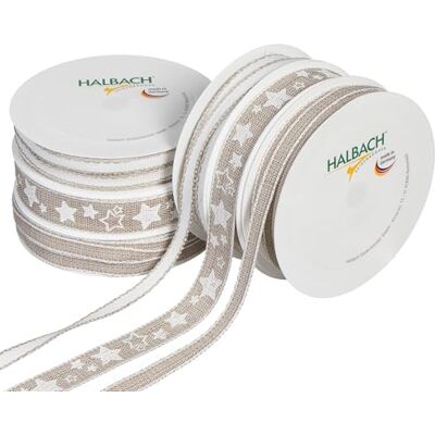 Halbach Seidenbänder Premium Geschenkband Set Weihnachten 6 Rollen weihnachtliche Dekobänder Schleifenband zum Geschenk einpacken Halbach Seidenbänder Premium Geschenkband Set Weihnachten 6 Rollen weihnachtliche Dekobänder Schleifenband zum Geschenk einpacken