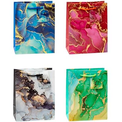 K3T Geschenktüten MARMOR, 12er Packung, Größe: Mittel (HxBxT 23 x 18 x 10 cm), Art. Nr. 83016 K3T Geschenktüten MARMOR, 12er Packung, Größe: Mittel (HxBxT 23 x 18 x 10 cm), Art. Nr. 83016