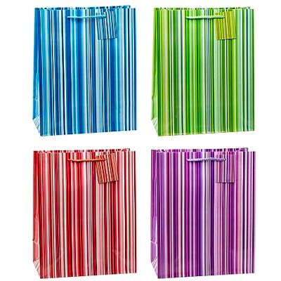 K3T TSI Geschenktüten COLORFUL LINES, 12er Packung, Größe: Groß (HxBxT 32 x 26 x 13,5 cm), Art. Nr. 85315 K3T TSI Geschenktüten COLORFUL LINES, 12er Packung, Größe: Groß (HxBxT 32 x 26 x 13,5 cm), Art. Nr. 85315