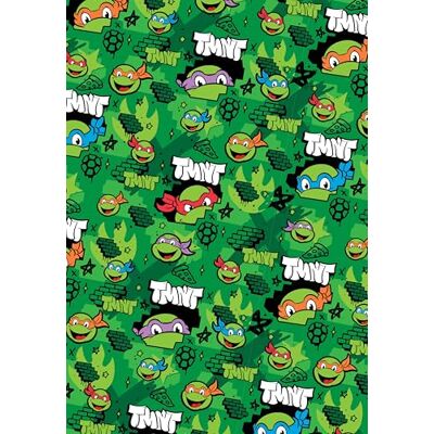 Danilo Promotions LTD Teenage Mutant Ninja Turtles Geschenkpapier, 2 Bögen, 2 Geschenkanhänger, Geburtstagsgeschenkpapier Danilo Promotions LTD Teenage Mutant Ninja Turtles Geschenkpapier, 2 Bögen, 2 Geschenkanhänger, Geburtstagsgeschenkpapier