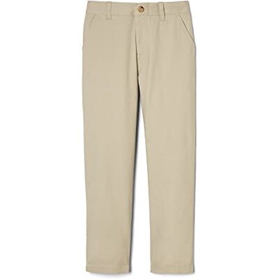 French Toast Pantalón Chino Recto elástico Con Cintura Ajustable para niño, Verde Caqui, 10 French Toast Pantalón Chino Recto elástico Con Cintura Ajustable para niño, Verde Caqui, 10