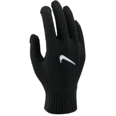 NIKE Kinder Knit Swoosh Handschuhe 3.0 Running Training Fitness Winterhandschuhe Touchscreen Grip, Black/White, L/XL NIKE Kinder Knit Swoosh Handschuhe 3.0 Running Training Fitness Winterhandschuhe Touchscreen Grip, Black/White, L/XL