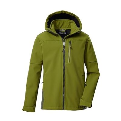 Killtec Jungen Softshelljacke mit Kapuze KOW 226 BYS SFTSHLL JCKT, khaki, 152, 43515-000 Killtec Jungen Softshelljacke mit Kapuze KOW 226 BYS SFTSHLL JCKT, khaki, 152, 43515-000