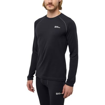 Jack Wolfskin Herren Infinite Warm M Longsleeve, Schwarz, XL EU Jack Wolfskin Herren Infinite Warm M Longsleeve, Schwarz, XL EU
