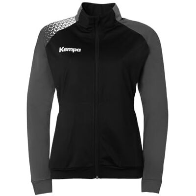 Kempa Damen Ambition 28 Poly Sport-Jacke, Schwarz/anthra, M EU Kempa Damen Ambition 28 Poly Sport-Jacke, Schwarz/anthra, M EU