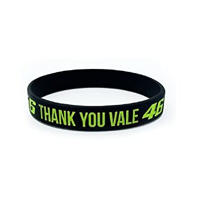 Valentino Rossi VR 46 ARMBAND THANK YOU VALE,Neon Gelb,Einzigartig,Unisex Valentino Rossi VR 46 ARMBAND THANK YOU VALE,Neon Gelb,Einzigartig,Unisex