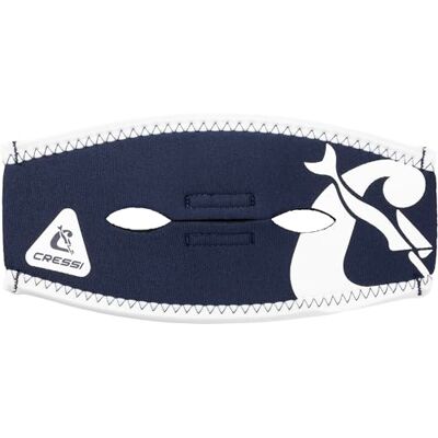 CRESSI Pony Tail Neo Mask Strap Cover_Blue Navy/White Neoprenriemenüberzug für Tauchmasken, Blau Navy/Weiß, Einheitsgröße, Unisex Erwachsene CRESSI Pony Tail Neo Mask Strap Cover_Blue Navy/White Neoprenriemenüberzug für Tauchmasken, Blau Navy/Weiß, Einheitsgröße, Unisex Erwachsene